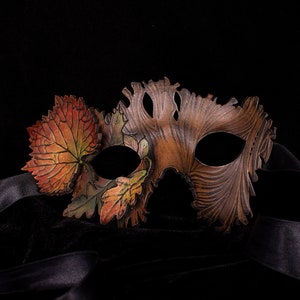 Samhain Masquerade mask for Halloween costume. Fairy mask, witch or nymph image 7