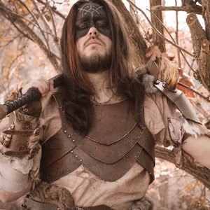 Berserker or barbaria armor. LARP leather armor. Fantasy armor