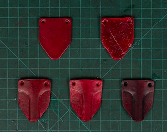 Red Leather Armor Scales: DIY Larp Armor Supplies