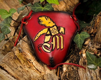 Custom leather Codpiece. Medieval armor piece for larp