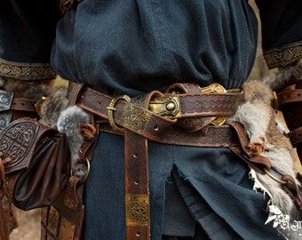 Viking belt for viking armor, Larp belt. Medieval belt. Renaissance belt