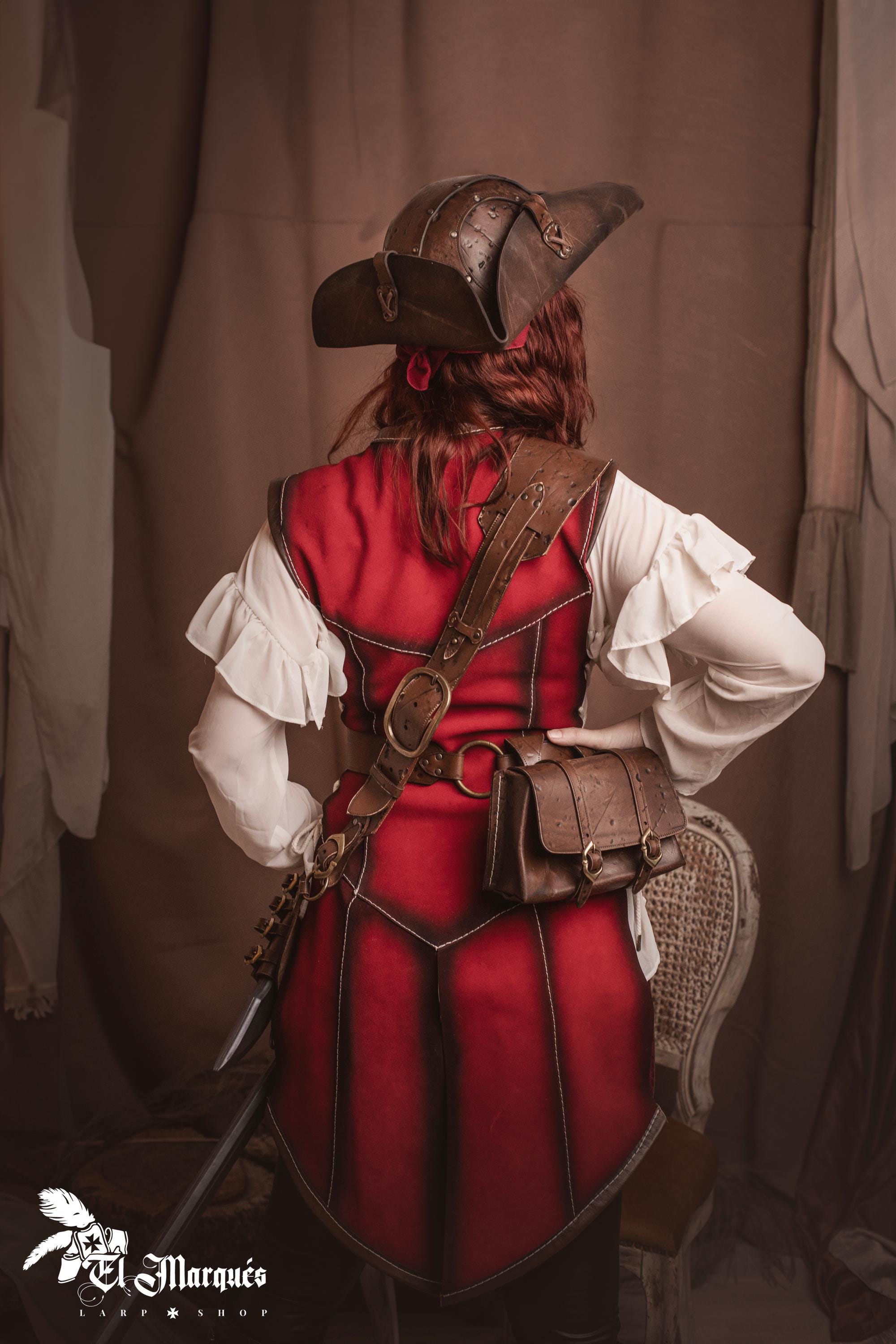 Marsupio medievale in pelle rigida marrone ⚔️ Negozio Medievale