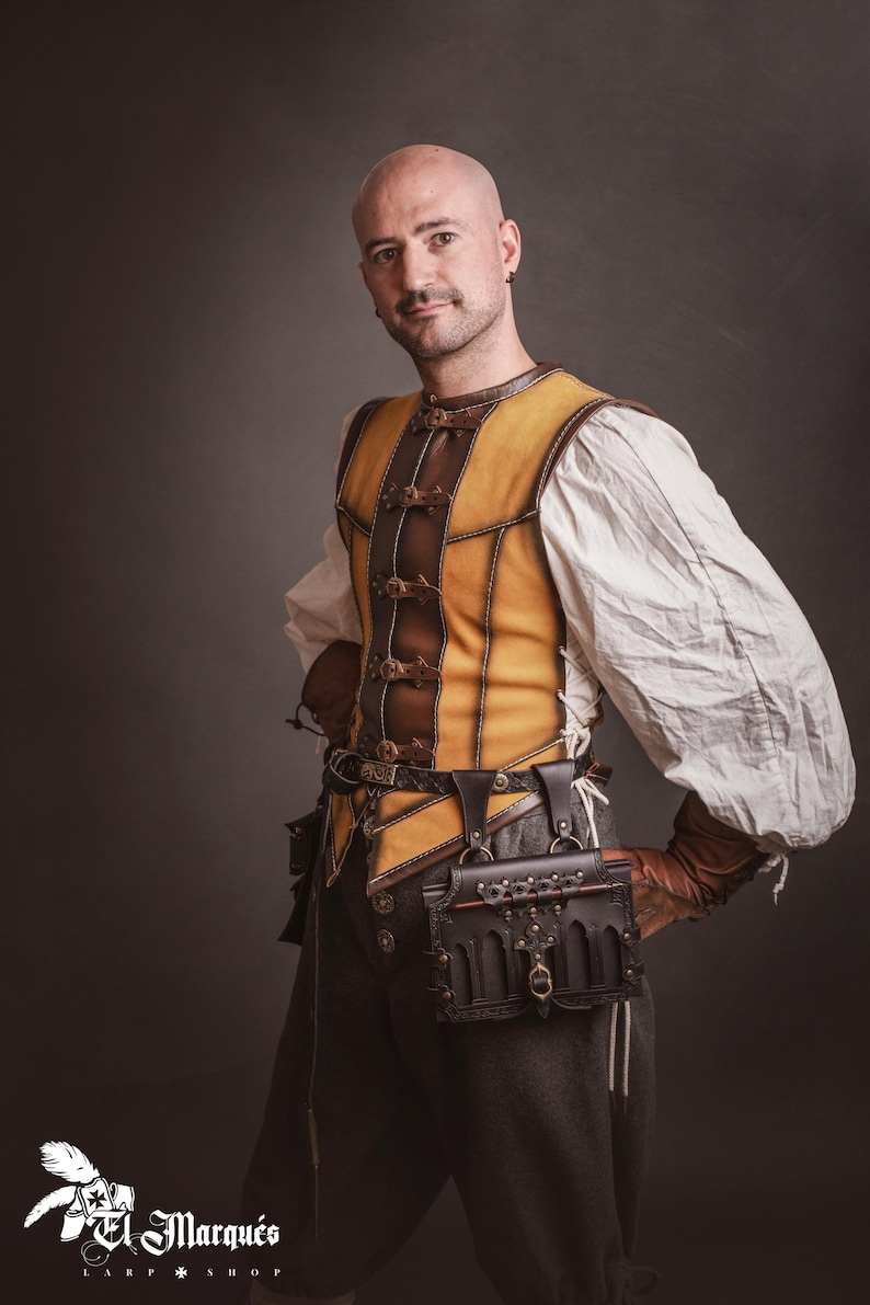 Läderbokhållare för bälte: Renaissance Fair LAIV Spellbook Case bild 13