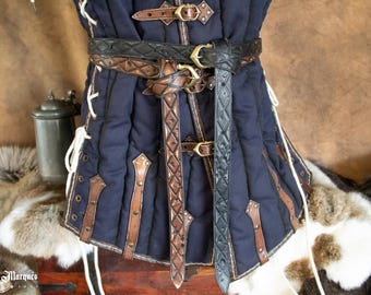 Medieval Leather Belt - The Witcher Inspired Belt for LARP, Cosplay & Renaissance Faire