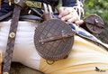 Leather LARP canteen. 700ml capacity, useful for LARP, Renaissance Fair, cosplay, steampunk. product logo