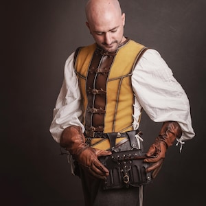 Läderbokhållare för bälte: Renaissance Fair LAIV Spellbook Case bild 14