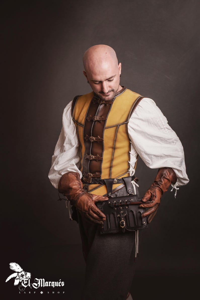 Läderbokhållare för bälte: Renaissance Fair LAIV Spellbook Case bild 14