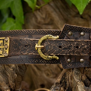 Viking Leather Belt for Viking Armor to Larp. Nordic - Etsy