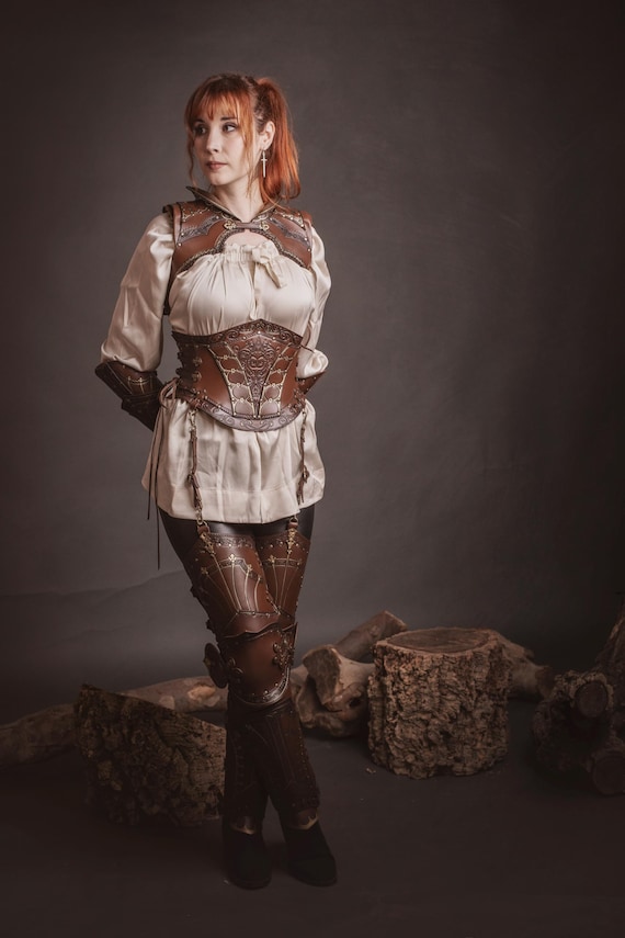 Faux Leather Renaissance Corset Belt Waist Cincher Underbust Cosplay Faux Leather Corset Belt: Steel Boned Waist Cincher in  main image 4