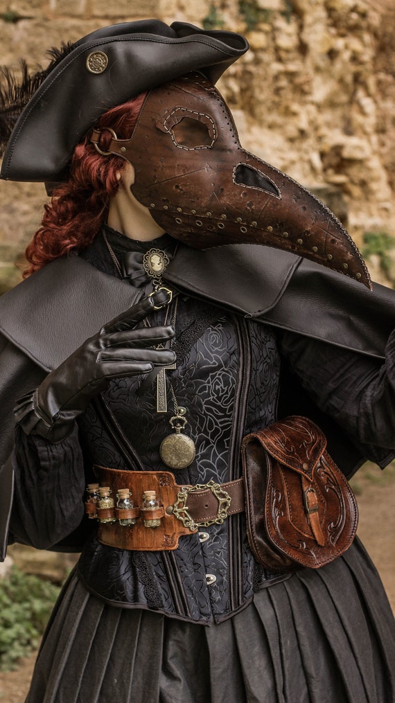 ペストマスク スチームパンク ゴシック レザーマスク ブラウン 楽天市場】ペストマスク 鳥マスク仮面 コスプレ ハロウィン 仮装