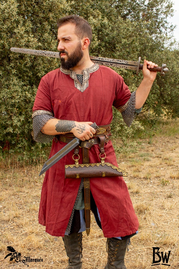 Viking Leather Scabbard for Seax Foam Larp Weapon - Etsy UK