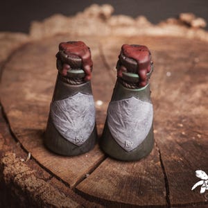Handmade Larp Potion Bottle: Alchemical Spell, Mage Accessory Two