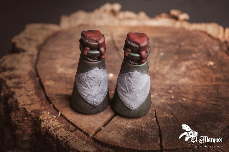 Handmade Larp Potion Bottle: Alchemical Spell, Mage Accessory Two