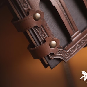 Läderbokhållare för bälte: Renaissance Fair LAIV Spellbook Case bild 10