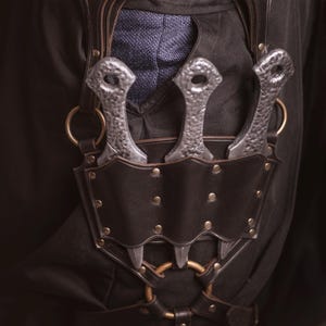 Leather Thigh Holster Assassin LARP Kunai Sheath Knives Included Etsy leather-thigh-holster-assassin-larp-kunai-sheath-knives-included-etsy
