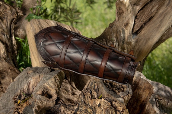 Hildr Viking Bracers Full Leather Larp Cosplay Medieval -  Canada
