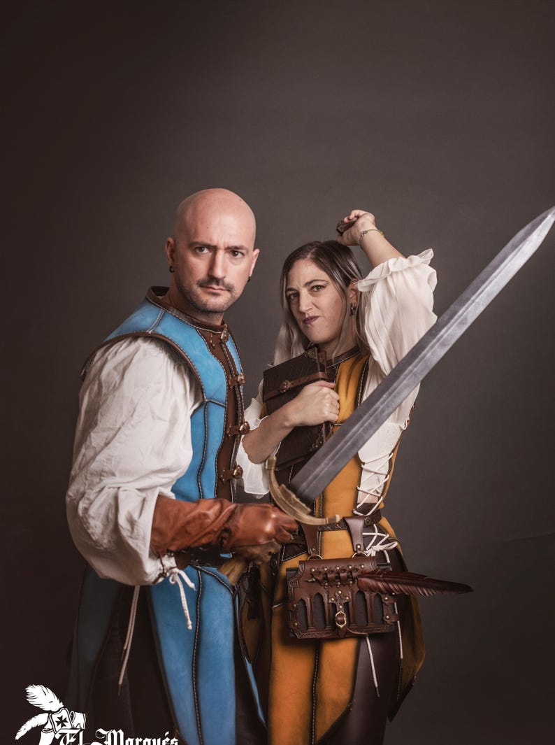 Läderbokhållare för bälte: Renaissance Fair LAIV Spellbook Case bild 12