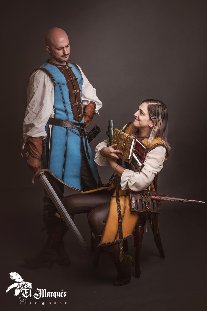 Läderbokhållare för bälte: Renaissance Fair LAIV Spellbook Case bild 5