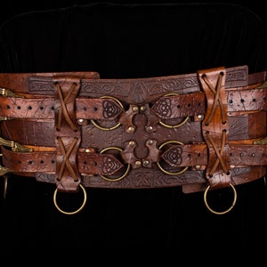 Viking Wide Belt. Nurse Leather Armor Perfect for Larp Armor - Etsy