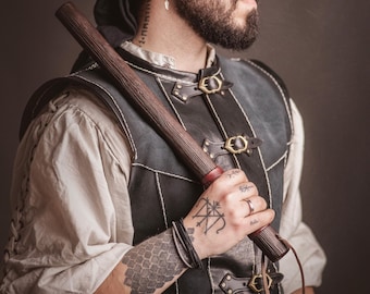 LARP Foam Wood Staff: Lightweight Thug Baton