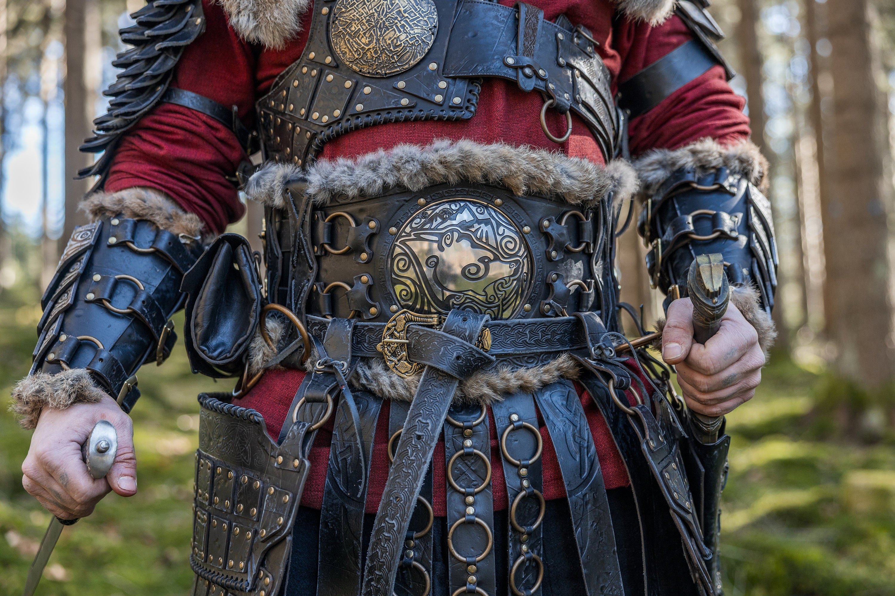 7456 Viking Wide Armor Corset Belt, Medieval Faux Leather Larp Costume 71U0Bfzr6ZL._AC_UY1000_.jpg main image 3
