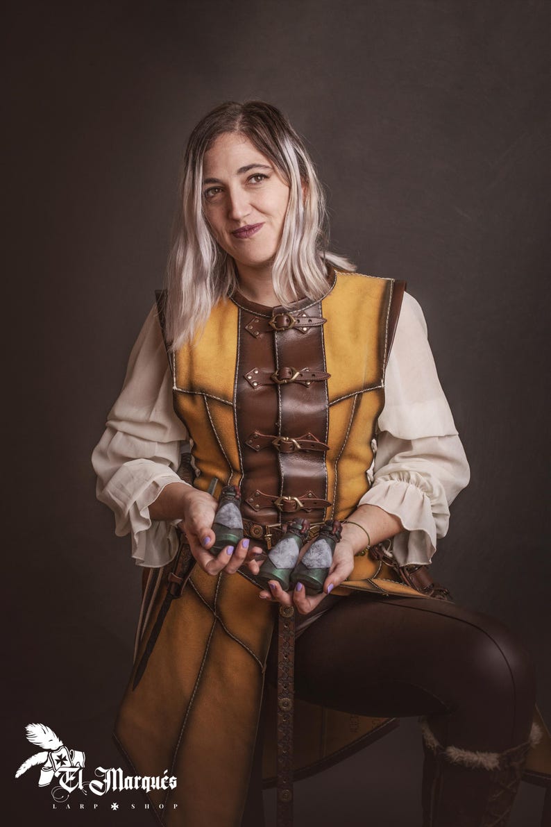 Handmade Larp Potion Bottle: Alchemical Spell, Mage Accessory image 8