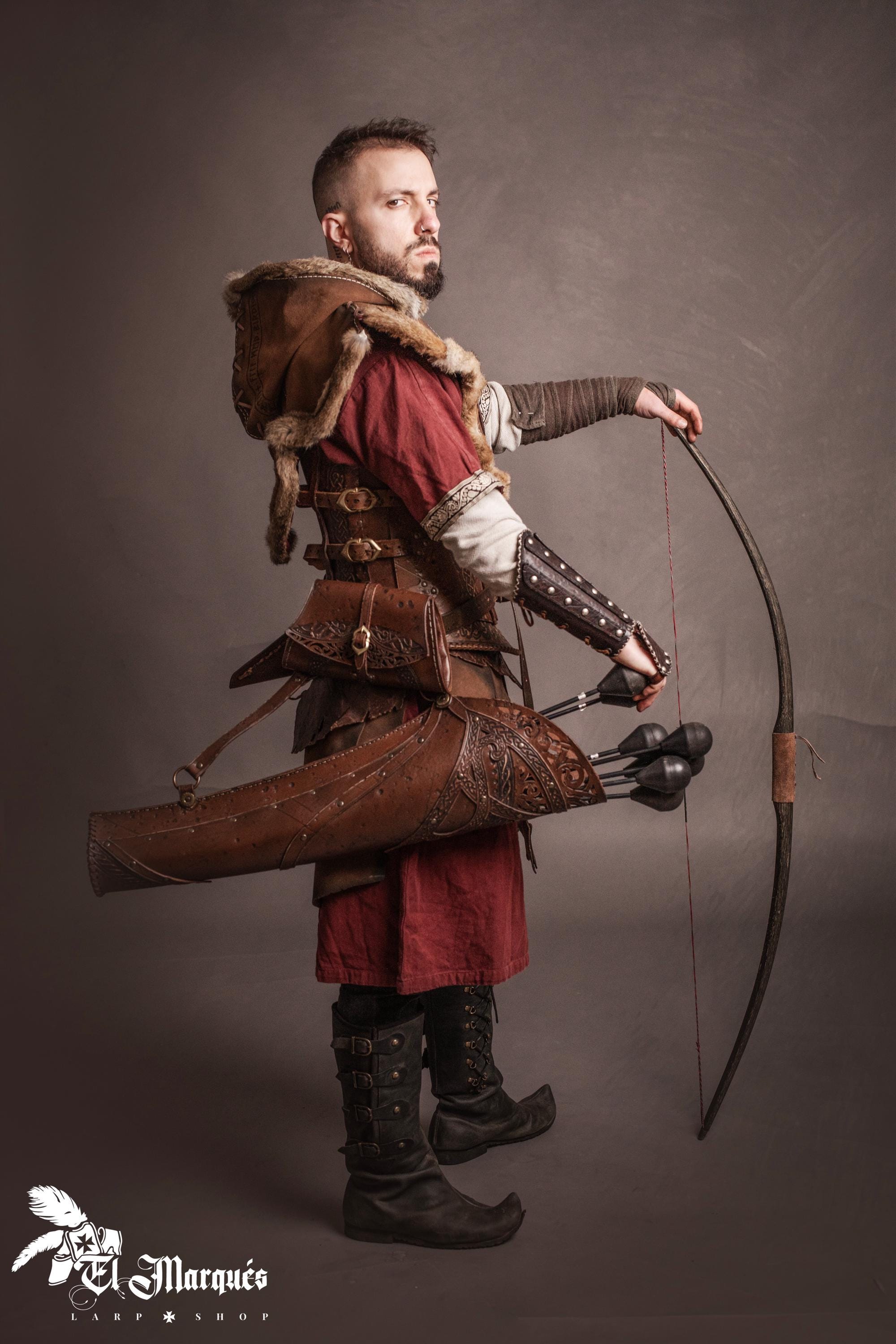Carquois latéral en cuir « Field » avec pochette - France