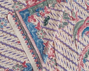 1970s Vintage Batik Tulis: Indonesian Ling Sala Peranakan Artwork