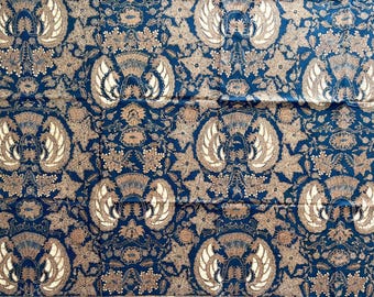 1970s Javanese Batik Textile: Gurdo & Wahyu Tumurun Design