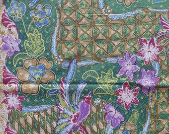 1950s Tjoa Siang Gwan Vintage Batik Tulis: Peranakan Tiga Negeri Textile Art
