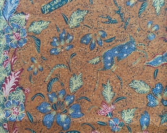 1960s Tjoa Siang Gwan Vintage Batik Tulis: Buketan Cendrawasih Peranakan Batik
