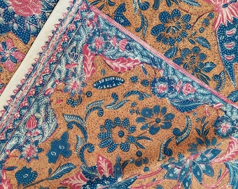 1960s Sie Djien Soen Vintage Batik Tulis: Peranakan Tiga Negeri Textile Art