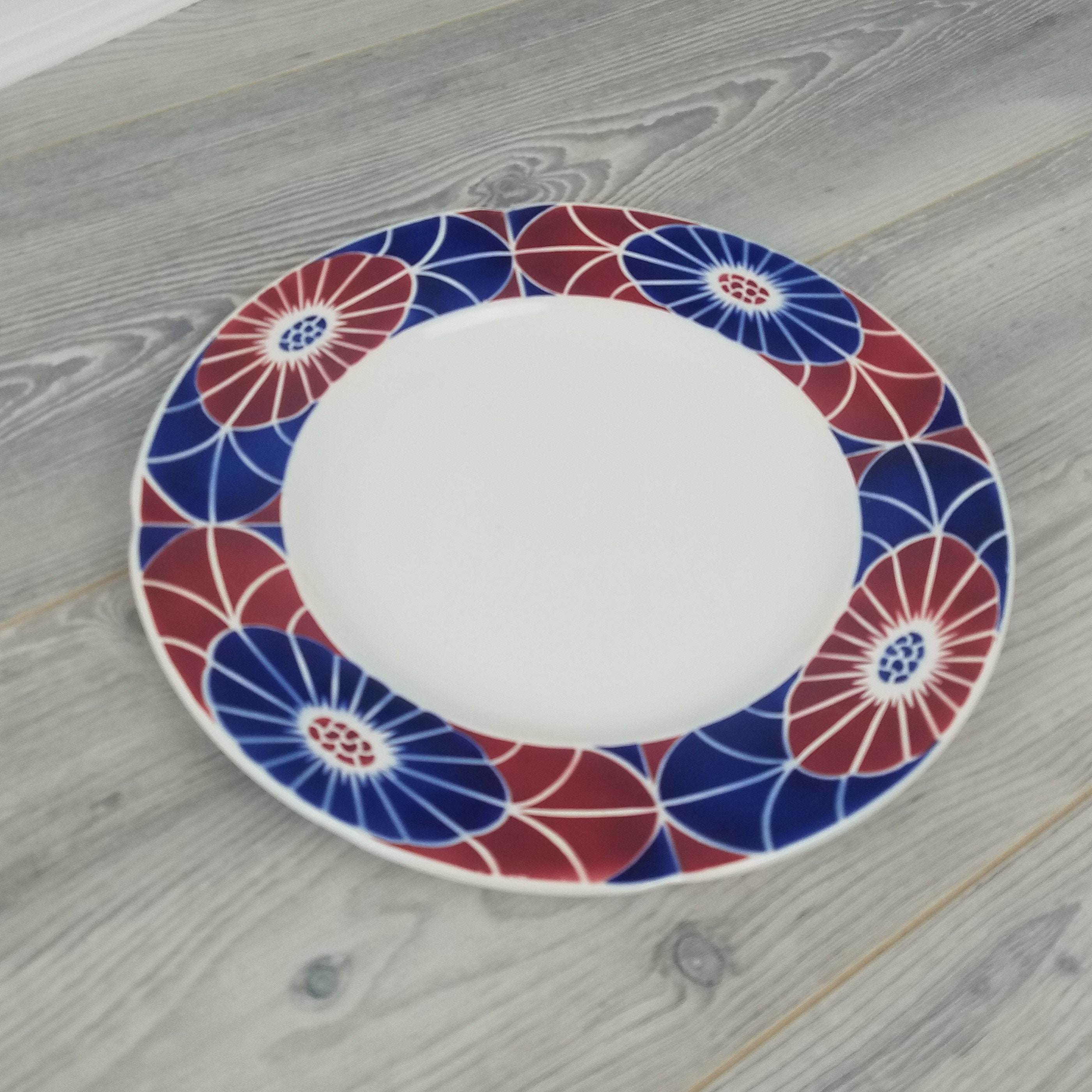 Belle Rare Vintage Digoin Sarreguemines Châteaux de Touraine Design Assiette Service.