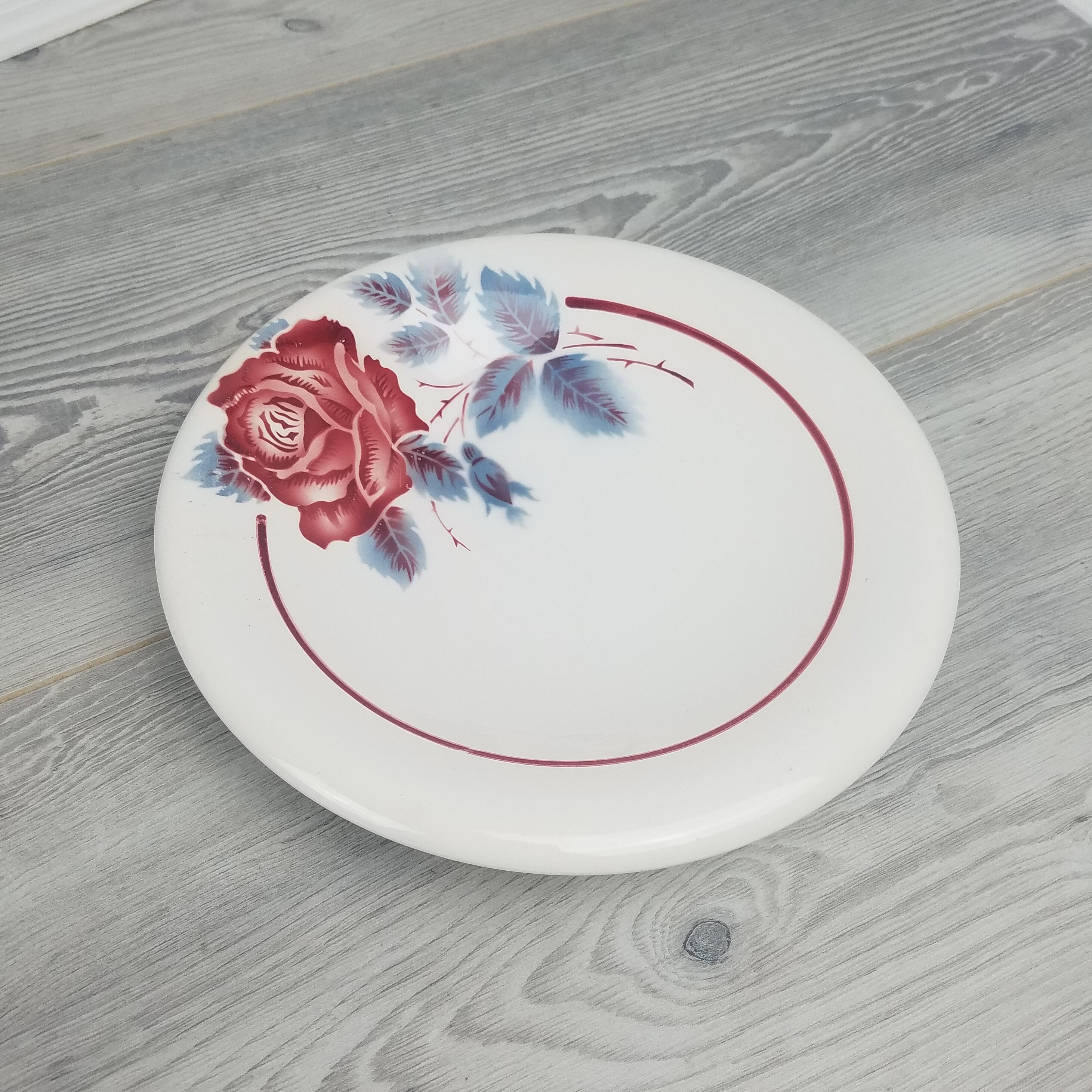 Petit Vintage Lucette Design Digoin Sarreguemines Peu Profonde Saladier/Plat de Service