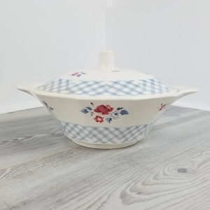 1950s Bastia Sarreguemines Digoin Covered Soup Tureen/Soupière