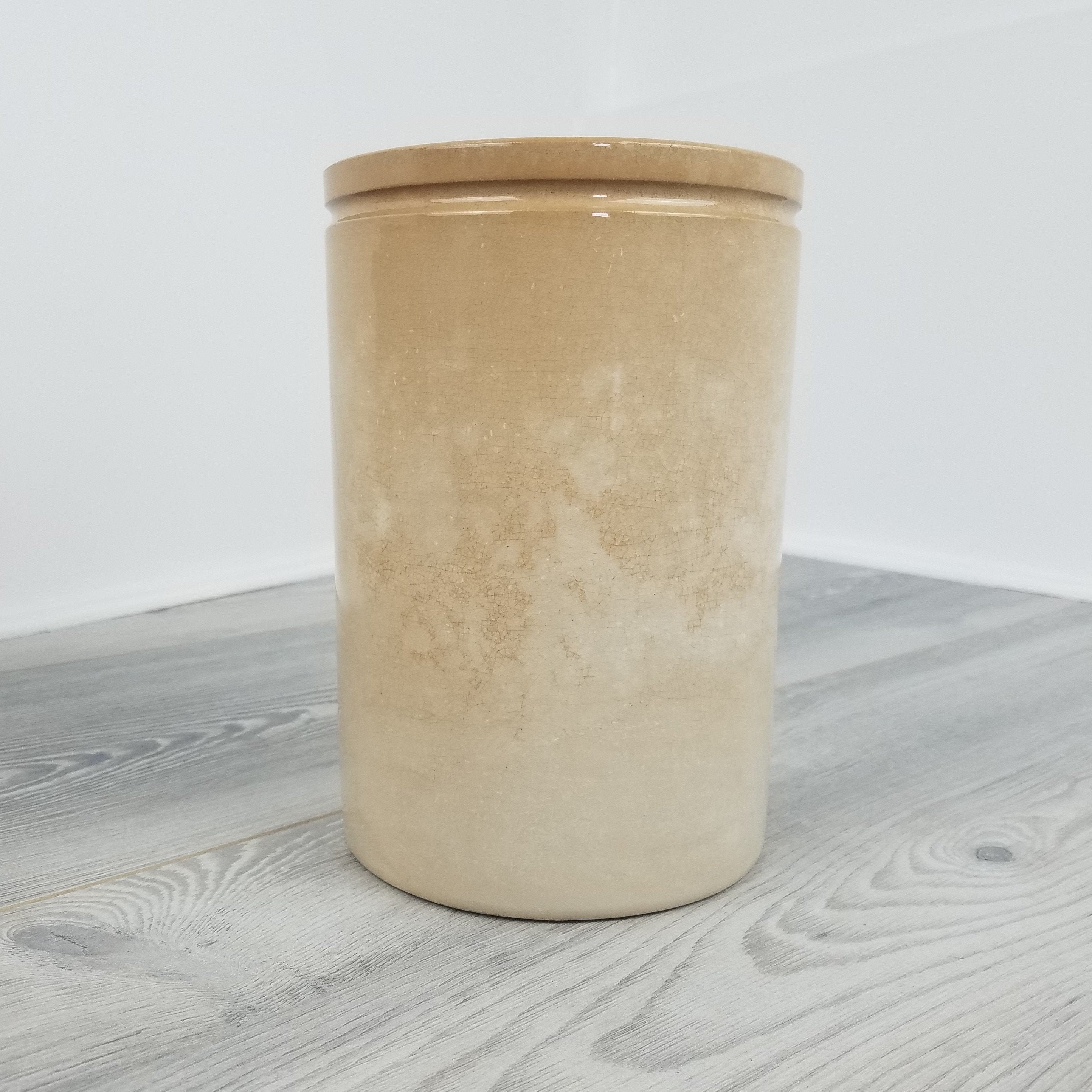 Très Grande Fin Des Années 1800 Début 1900 K et G Luneville Porcelaine Confiture Pot