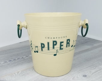 Seau à Champagne Vintage Piper-Heidsieck – Aluminium – Années 80 – Déco