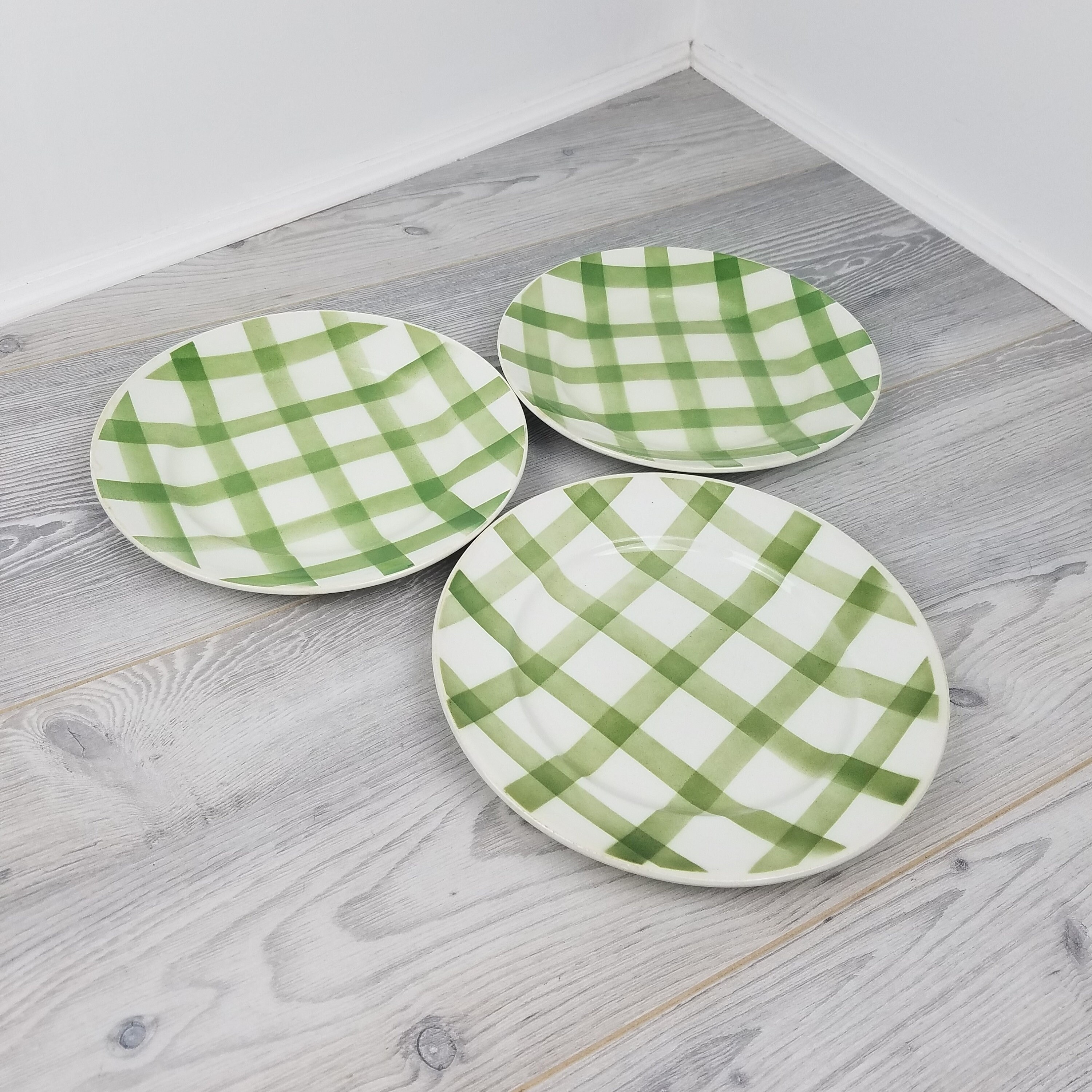 3 X Moulin Des Loups Checked Tartan Nappe Designdinner/main