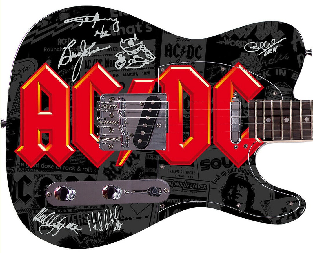 Ac/dc Acdc Autographed Signed Photo Guitar Poster DVD Album