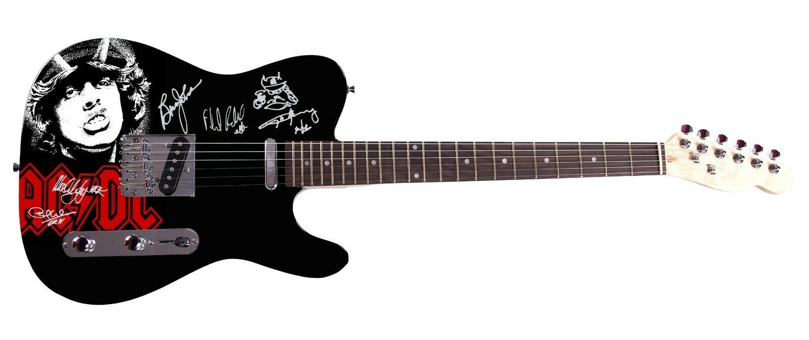 AC/DC ACDC 直筆サイン入り アンガス・ヤング プラス サイン入り