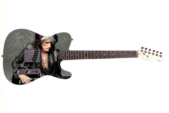 AEROSMITH Autographed Signed Photo Guitar Joe Perry Live
