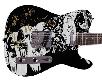 Slipknot Autographed Photo Guitar