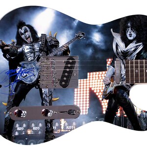 Gene Simmons Autographed Photo Guitar Concert