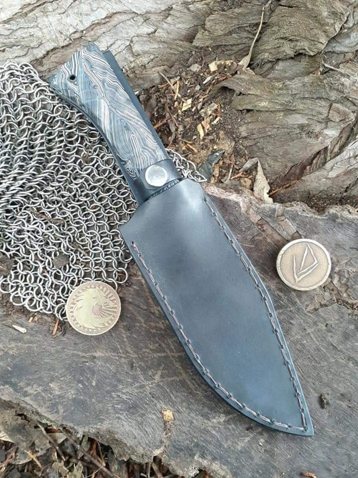 D Knife Designs Australian Handmade Bush Knife With Textured Etsy