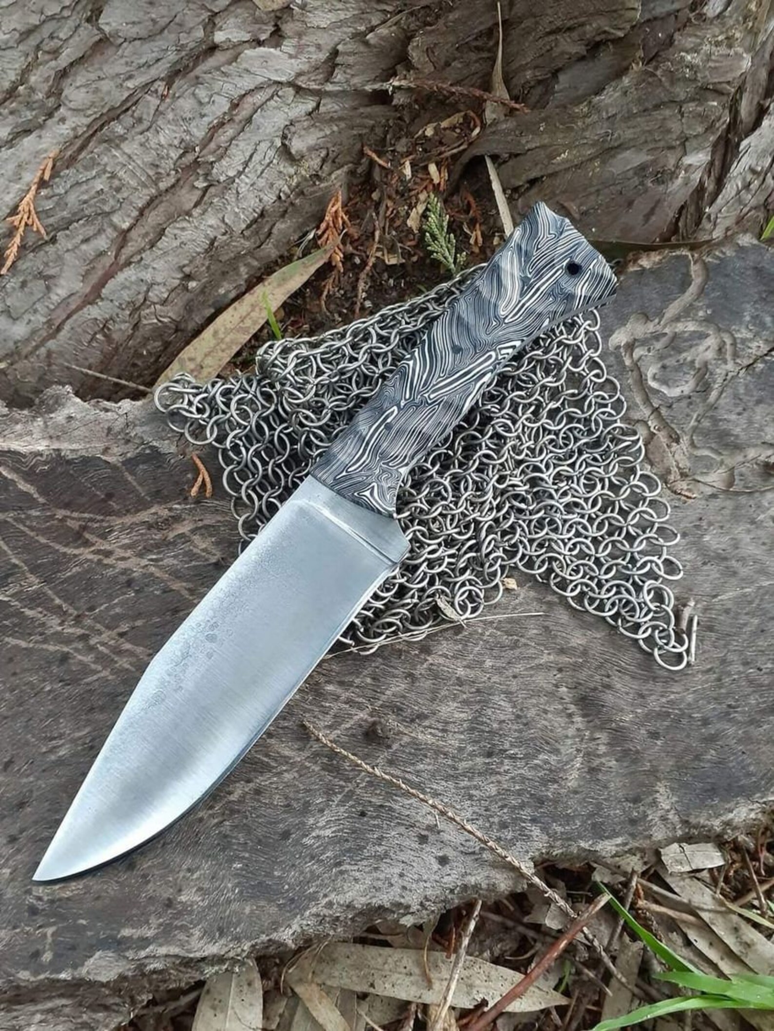 D Knife Designs Australian Handmade Bush Knife With Textured Etsy