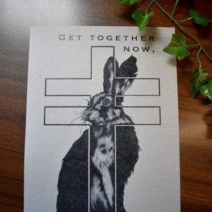Frightened Rabbit Sign Frightened Rabbit Original Art | Art Print | A4 | Band Merch - Etsy
