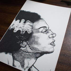 Bride Of Frankenstein Art Print | Horror Art Prints | Gothic Home Decor