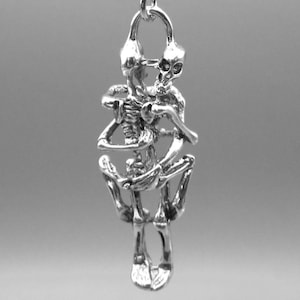 Fun & quirky Skeletons having Sex handmade keyring • sexy bag charms • rude gifts • gifts for lovers • adults only gift ideas • smutty gifts