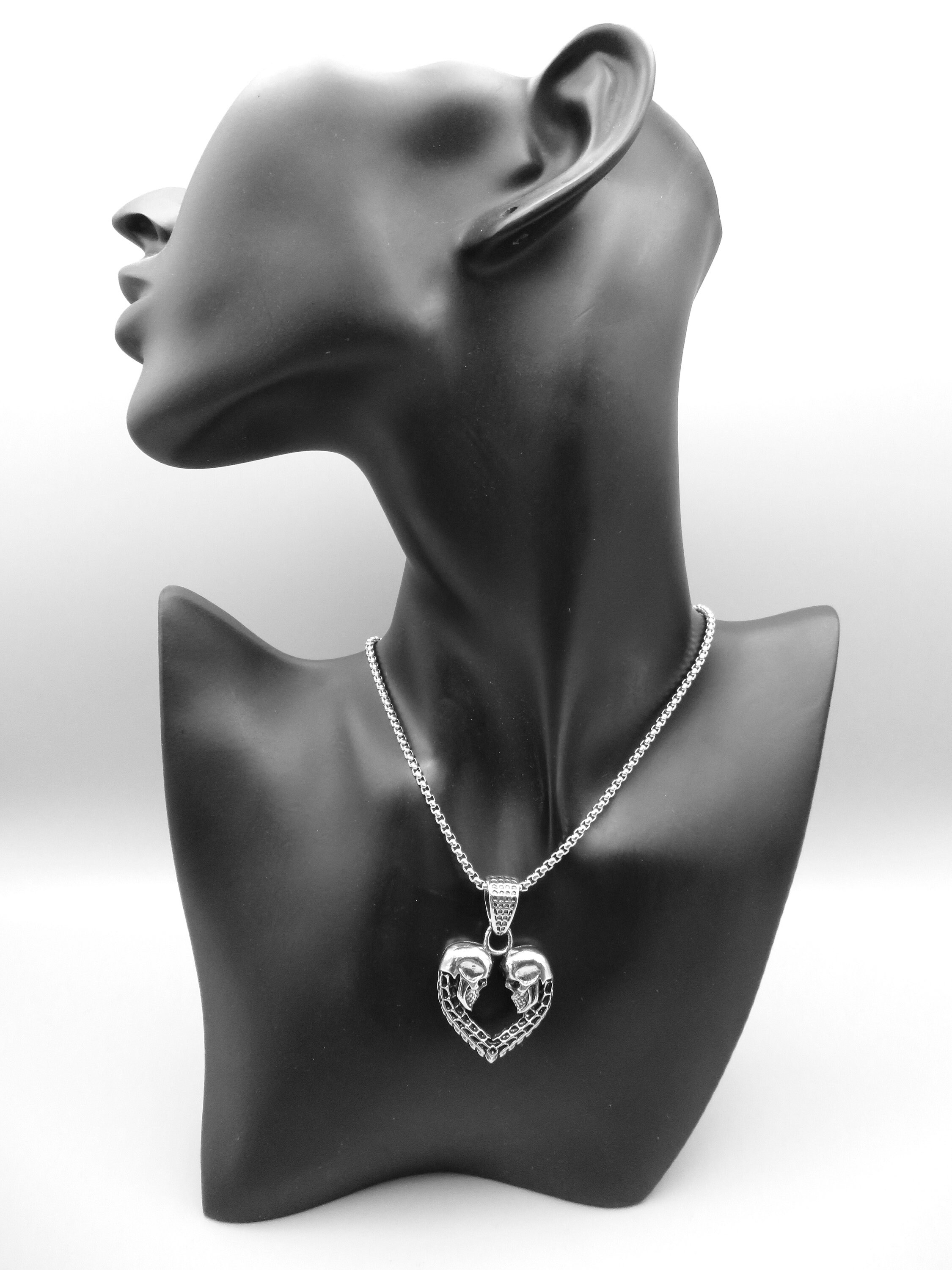 Collana Ciondolo A Forma Di Cuore D'Amore In Pietra Naturale Idea - Foto 9