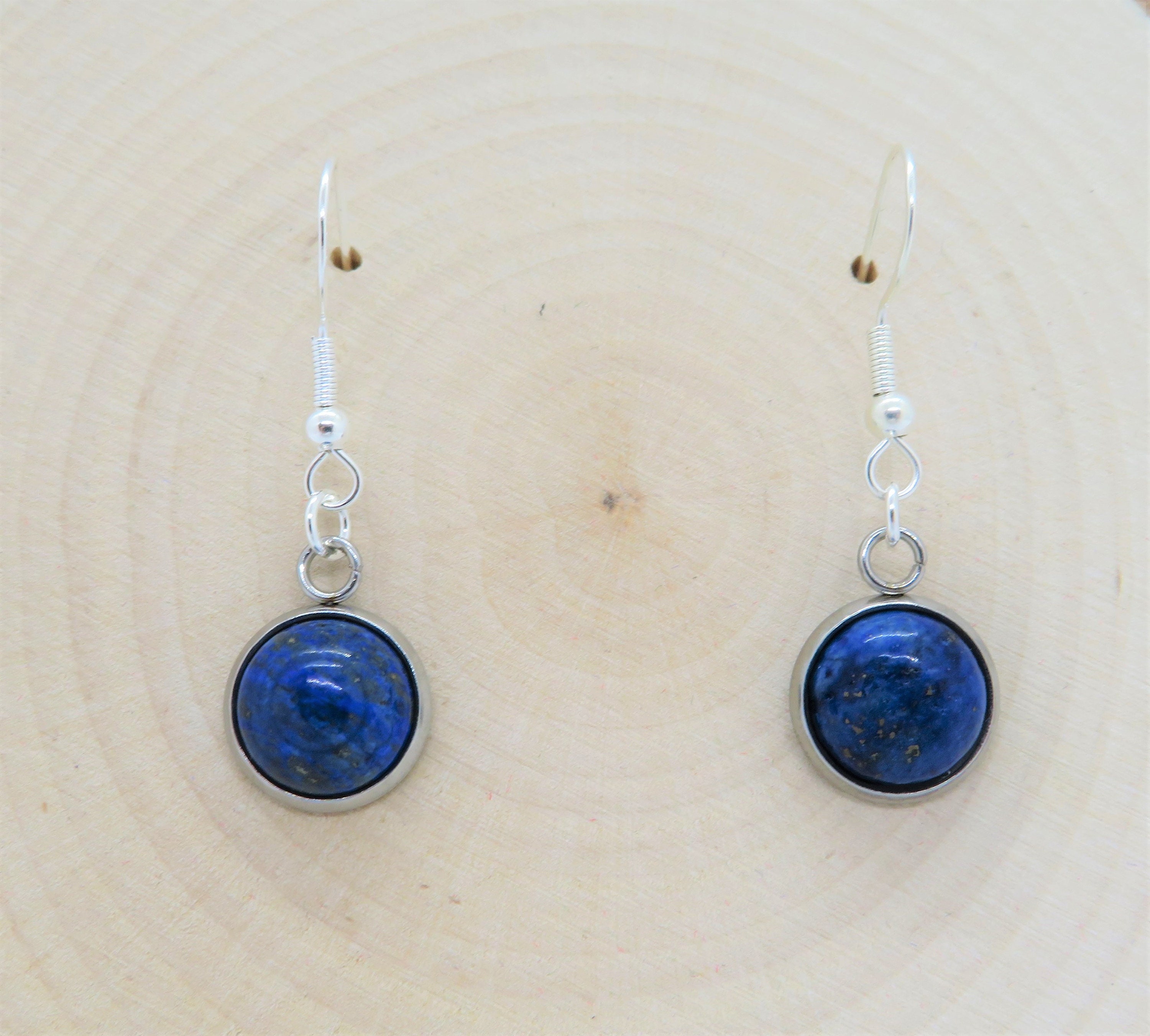Orecchini Pendenti In Argento Sterling 925 Con Lapislazzuli - Foto 10